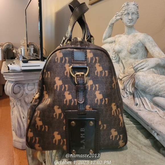 L.A.M.B. BY GWEN STEFANI Colville Satchel in Multi Luxury Designer Handbag #537 - Picture 8 of 13